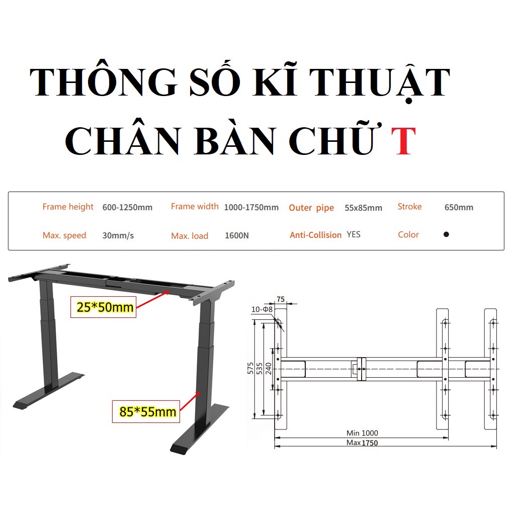 Bộ bàn nâng hạ Ergonomic công thái học Ergo Edge