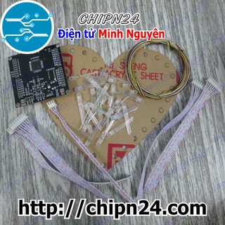 Combo Làm Led Trái Tim 32 Led RGB