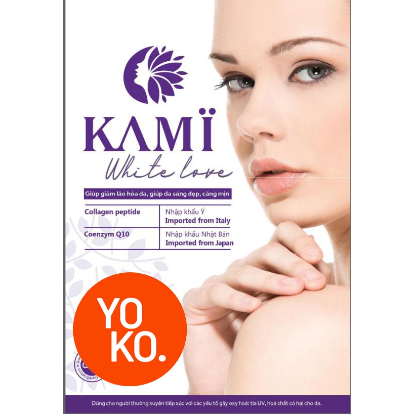 [Hồi Xuân] Bổ Sung Collagen Thủy Phân KAMI WHITE LOVE 50 viên Collagen Nhập Khẩu Ý - Yoko Pharma | BigBuy360 - bigbuy360.vn