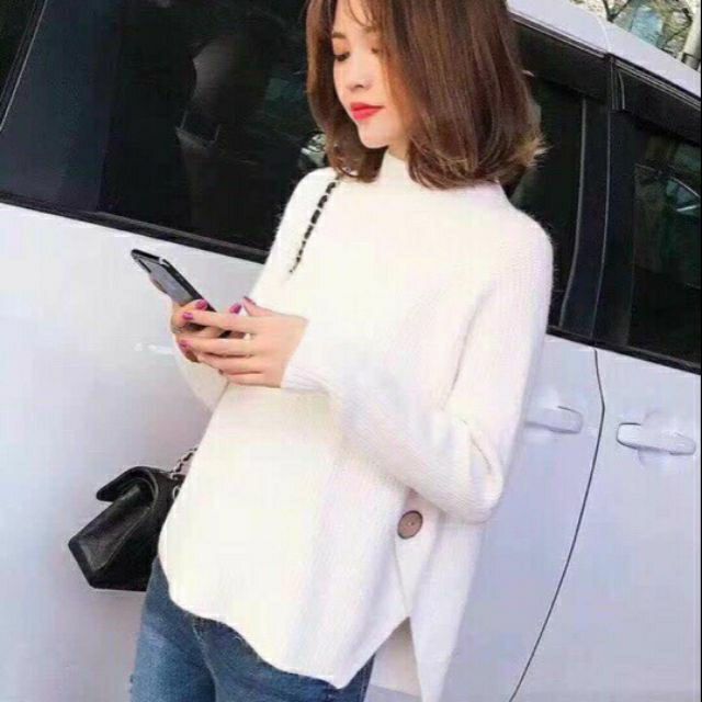 [ Hàng sẵn ] Áo len phối khuy sang chảnh [ Ảnh thật ] [Quảng Châu ] | BigBuy360 - bigbuy360.vn