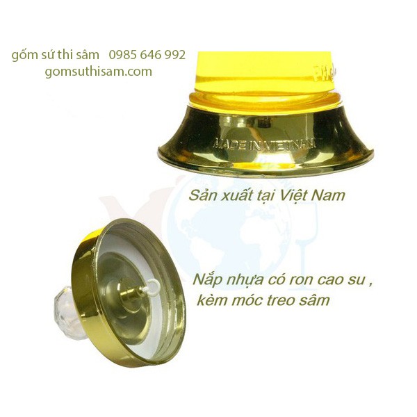 Bình thủy tinh ngâm rượu Việt Nam 10.8 Lít ngâm sâm, đinh lăng, táo mèo, linh chi