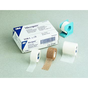 Băng keo giấy lụa y tế 3M dùng trong phẫu thuật thẩm mỹ mũi mi mắt 2.5cm 1.25cm Micropore