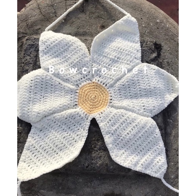 CROCHET FLOWERS TOP - ÁO HOA ĐAN DÂY