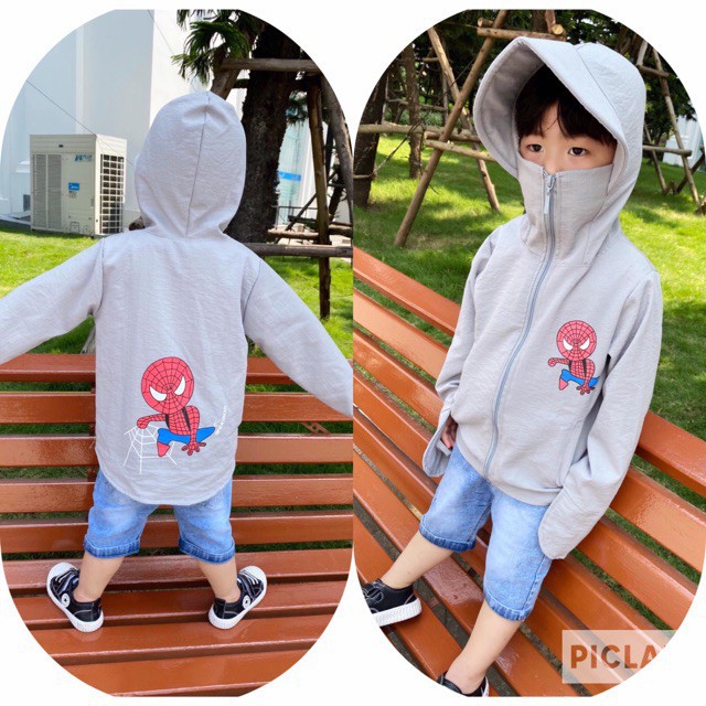 Áo chống nắng nhện cho bé trai, bé gái