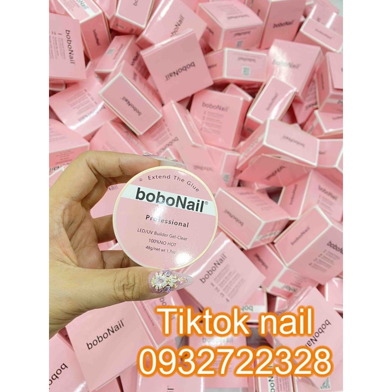 Gel bobo đắp không chải không nóng màu trong
