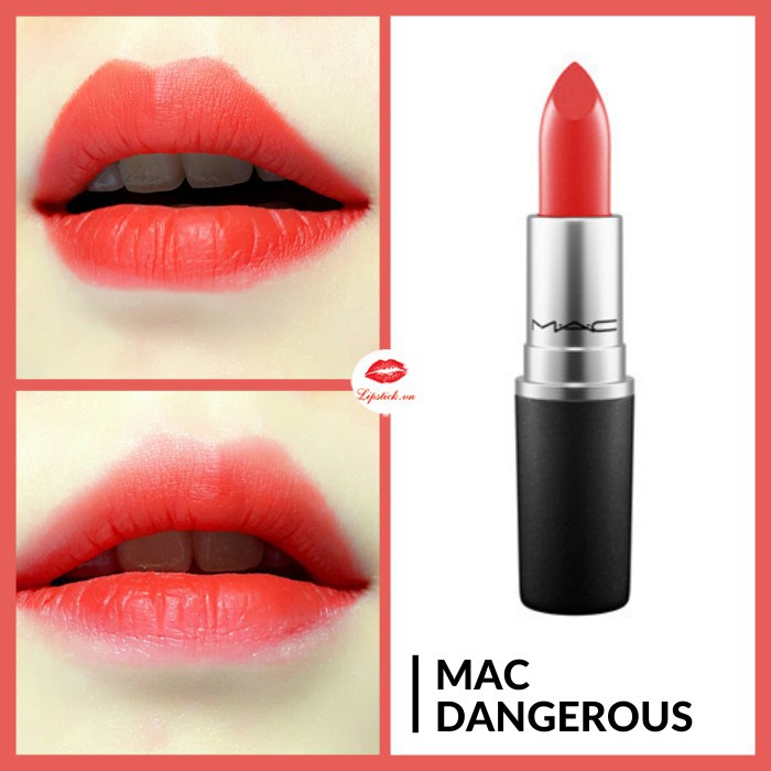 Son MAC  RUBY WOO/DEVOTED TO CHILI/LADY DANGER/DANGEROUS -LDCDH