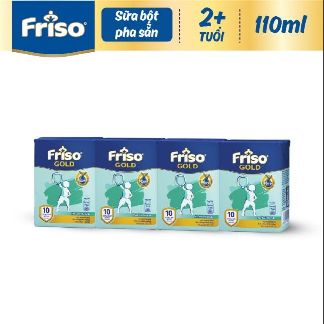 Lốc 4 hộp Sữa uống dinh dưỡng Friso Gold 110ml