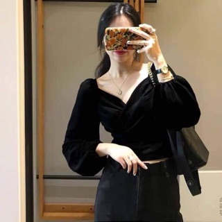 Áo Nhung tay phồng QC 🌸