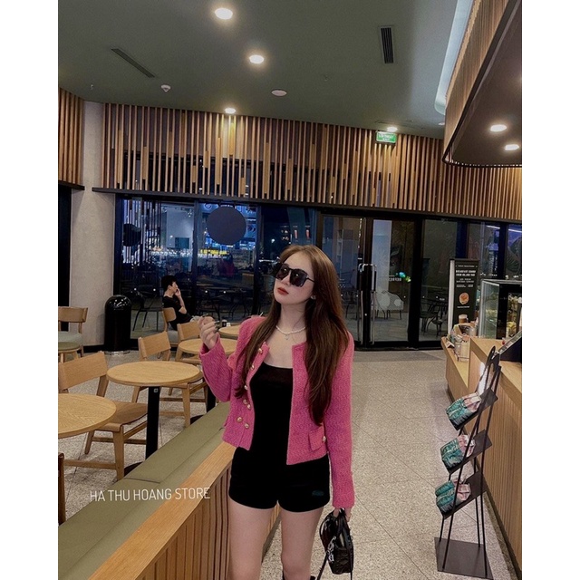 ÁO KHOÁC DẠ HỒNG XINH XẮN BN02