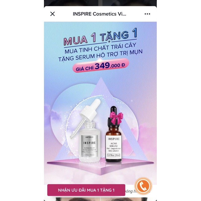 AMPOULE INSPIRE TINH CHẤT TRÁI CÂY (mua 1 tặng 1)_