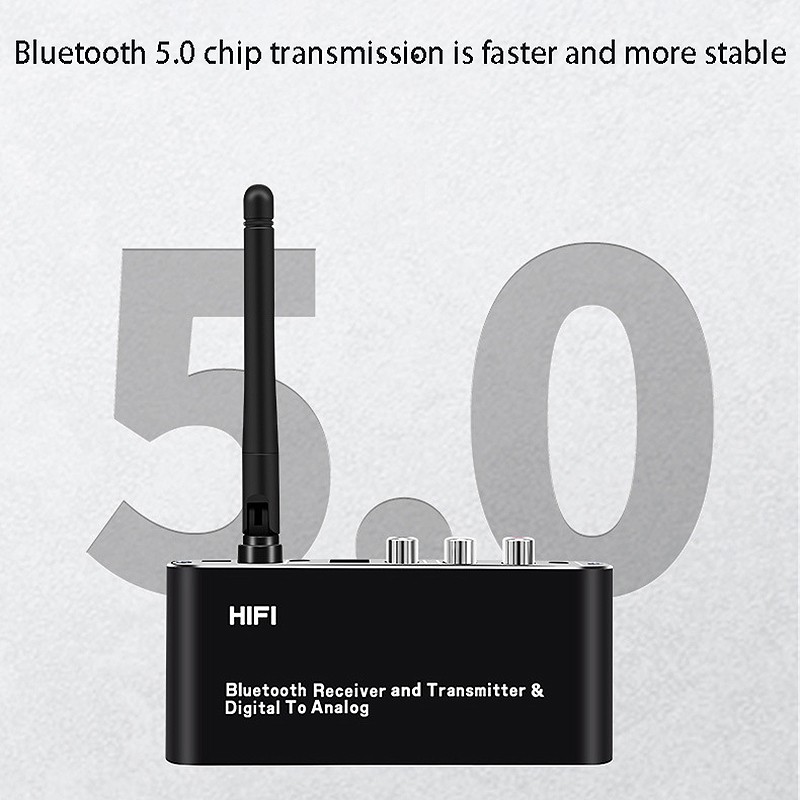 New Stock Bluetooth Receiver Transmitter 2 in 1 5.0 Optical Fiber Transmitter