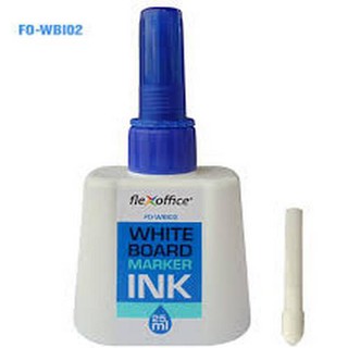 Combo 6 Bình mực bút lông bảng FlexOffice FO-WBI02 (Mực xanh)