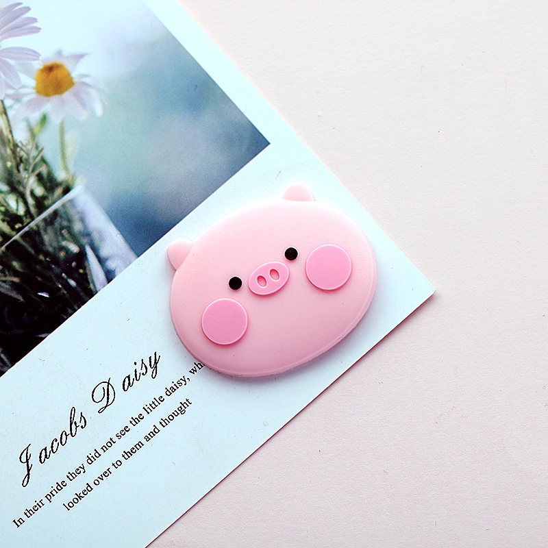 Set 5 Phụ Kiện Trang Trí Cốc/Điện Thoại Hình Chú Heo Hồng Dễ Thương