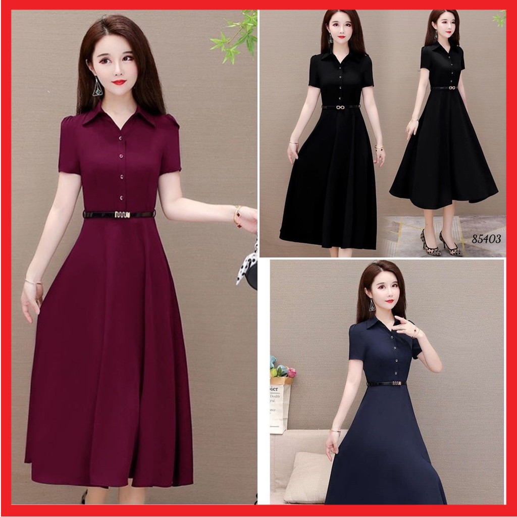 Đầm thiết kế thanh lịch kèm nịt đủ size 30 đến 72kg - 85403