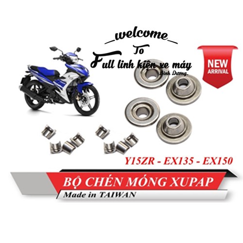 bộ chén móng xupap titanium AllOY Y15ZR /ex135 /ex150