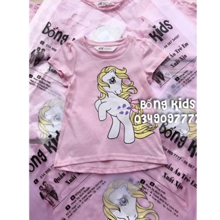 Áo pull bé gái ngựa pony hồng