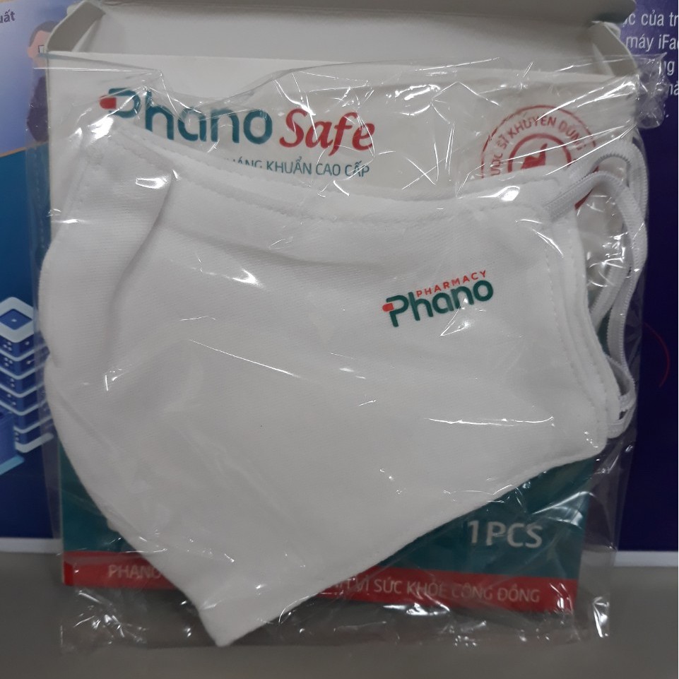 Khẩu trang vải kháng khuẩn Phano Safe (hộp 1 cái)