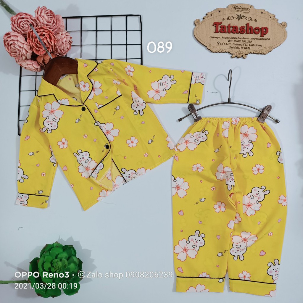 |11-40kg| BỘ PIJAMA DÀI TAY SIZE ĐẠI BÉ GÁI 089