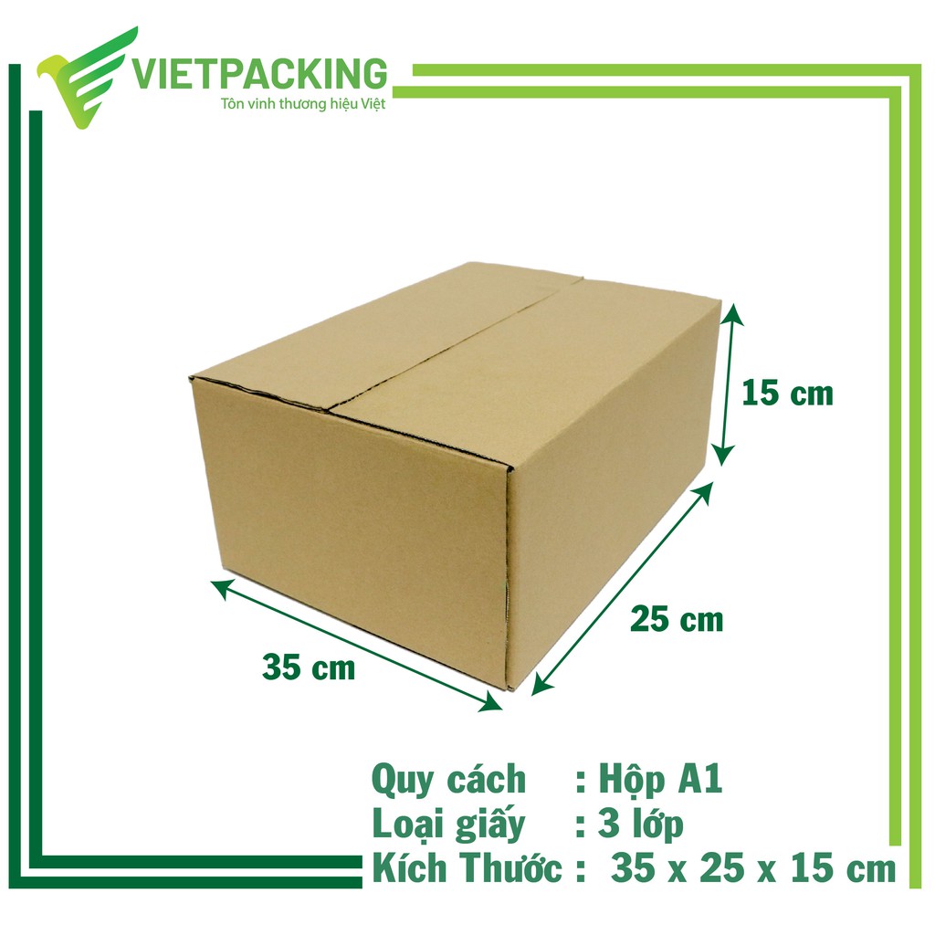 [SẢN PHẨM BÁN CHẠY] 20 Hộp carton size 35x25x15 đựng hàng hoá