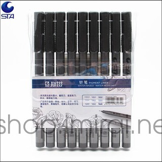 Bút vẽ nét mỹ thuật (bút line) 9 cây