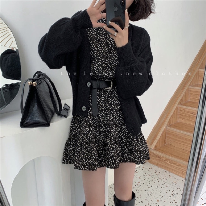 VÁY LIỀN DÀI TAY MÙA THU CỔ TRÒN