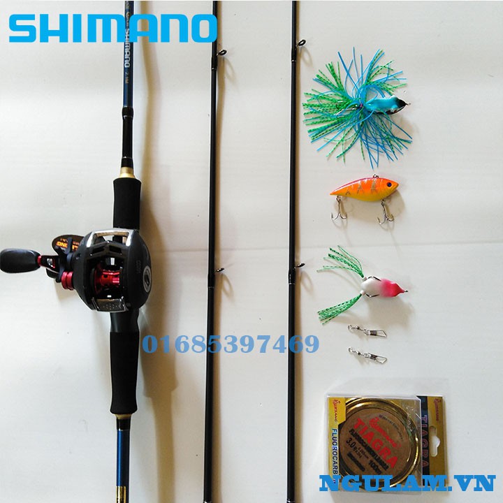 Bộ Cần Câu Lure Máy Ngang Shimano 1m8- 2m1- 2m4 giá rẻ