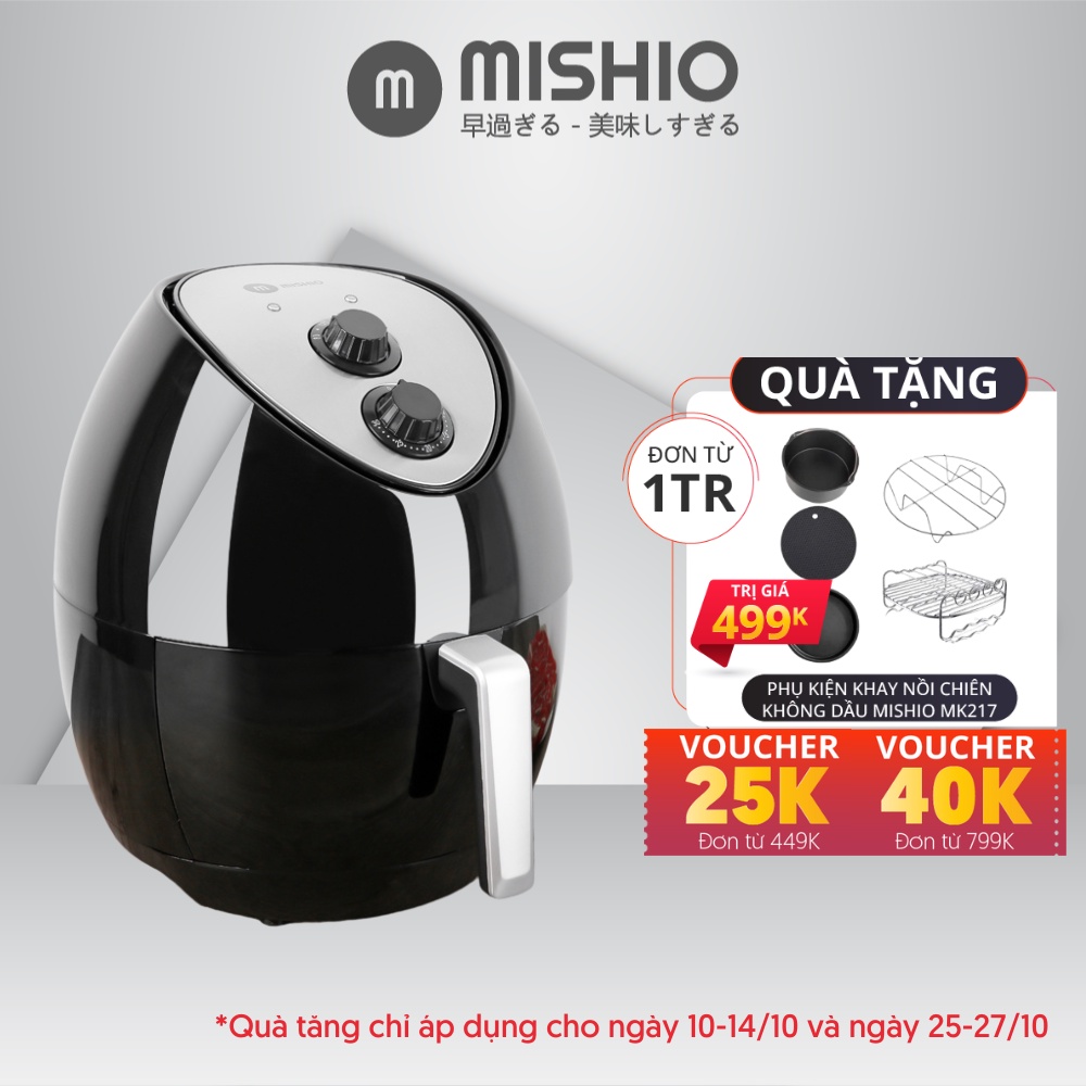 Nồi chiên không dầu Mishio - hàng chính hãng bảo hành 24 tháng