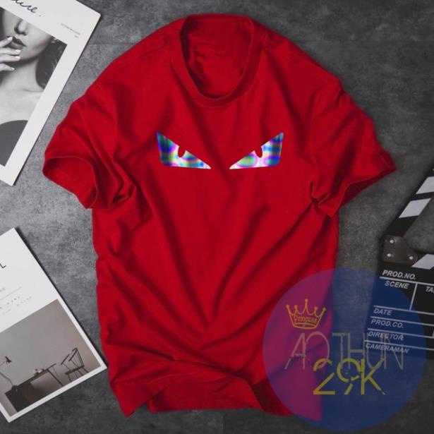 ALBUM 585 - ÁO THUN UNISEX PHẢN QUANG 7 MÀU FANDI CON MẮT