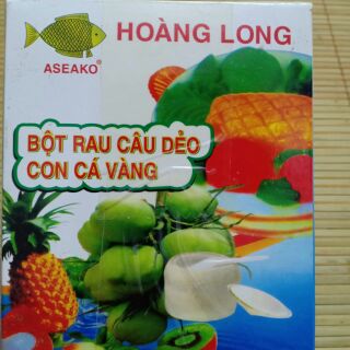 12 gói bột rau câu con cá dẻo vàng