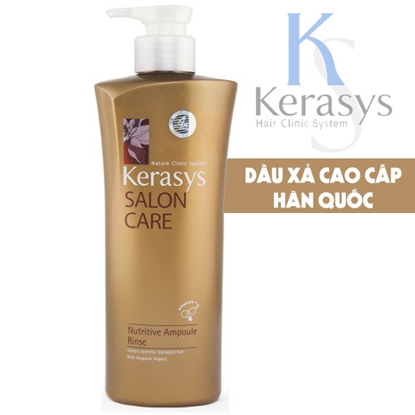 Dầu xả Kerasys cao cấp phục hồi tóc hư tổn 600ml