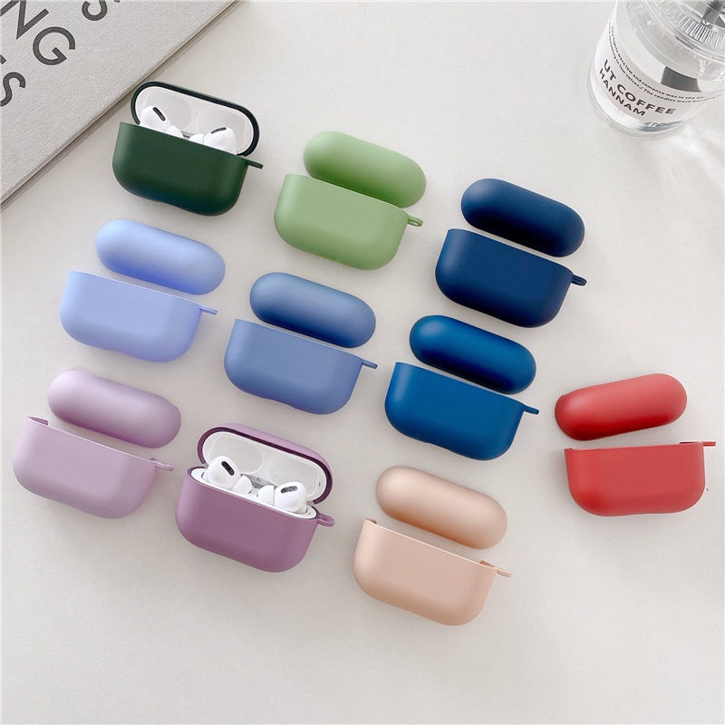 Ốp Bảo Vệ TPU Màu Macaron Cho AIRPODS 3 Kèm Khóa