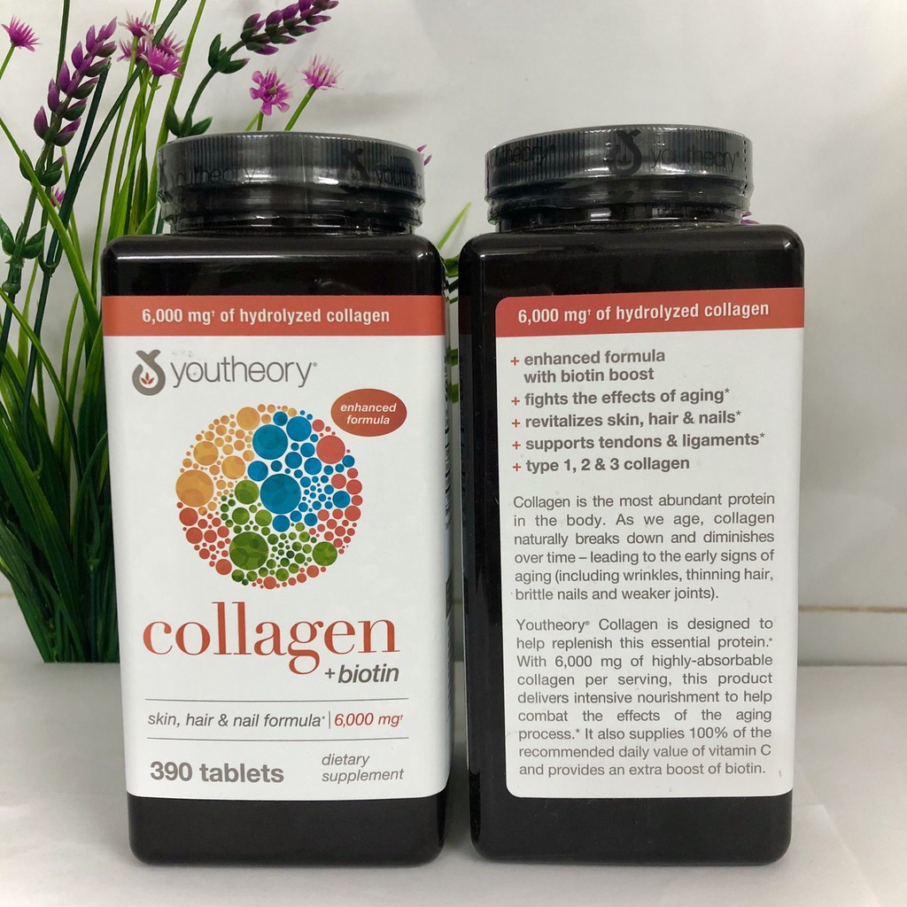 ❤ [Date 2/2023] Youtheory Collage biotin 390 viên Mỹ, Nhãn đẹp, Chuẩn xịn | BigBuy360 - bigbuy360.vn