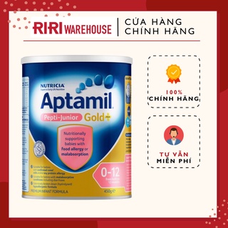Sữa Aptamil Pepti Junior Gold Úc cho bé dị ứng đạm sữa bò 450gr