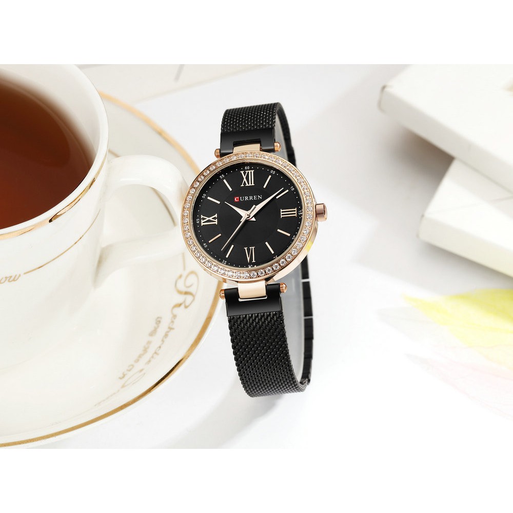 (Cực hot)Đồng hồ nữ Curren 9011 cực xinh | BigBuy360 - bigbuy360.vn