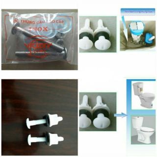 Ốc Vít Kết Nối Bồn Nước Với Thân Bồn Cầu (Nhựa - Inox)