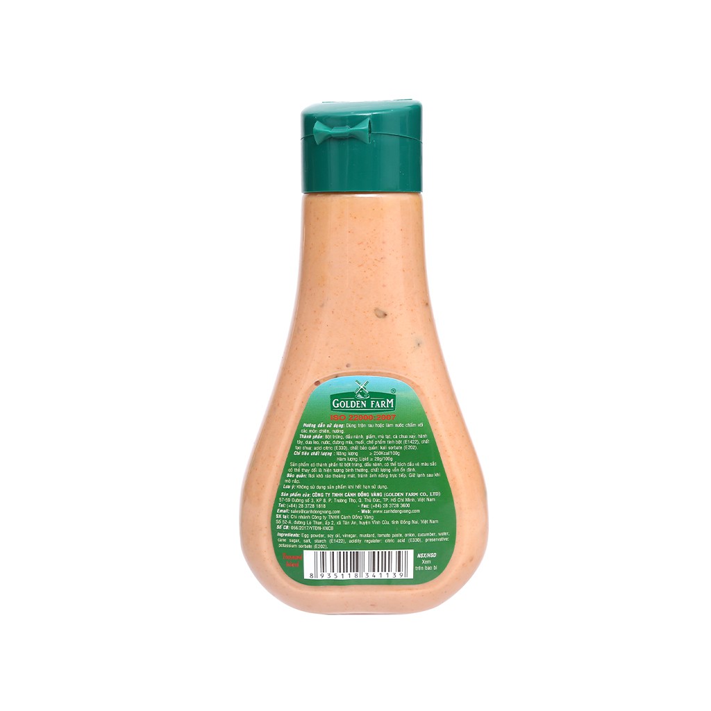 Xốt salad Thousand Island Golden Farm chai 250ml