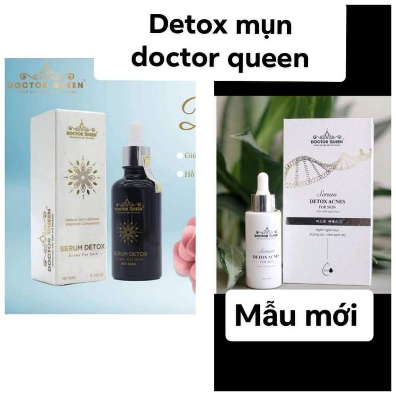 SERUM DETOX MỤN DOCTOR QUEEN  GIÚP LÀN DA TRỞ NÊN MỊN, TRẮNG SÁNG, KHÔNG CÒN LO VỀ MỤN TRÊN DA MẶT