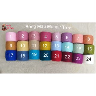 Bảng Màu Mohair Trơn (Màu 1-20)