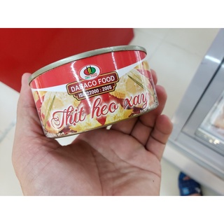 Thịt heo xay đóng hộp 170gr công ty dabaco food, minced pork in canned 170g