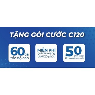 [Miễn phí tháng đầu] sim 4G 10 số mobifone C120 Miễn phí [1000 phút nội mạng + 60GB/tháng + 50P gọi ngoại mạng]/tháng.