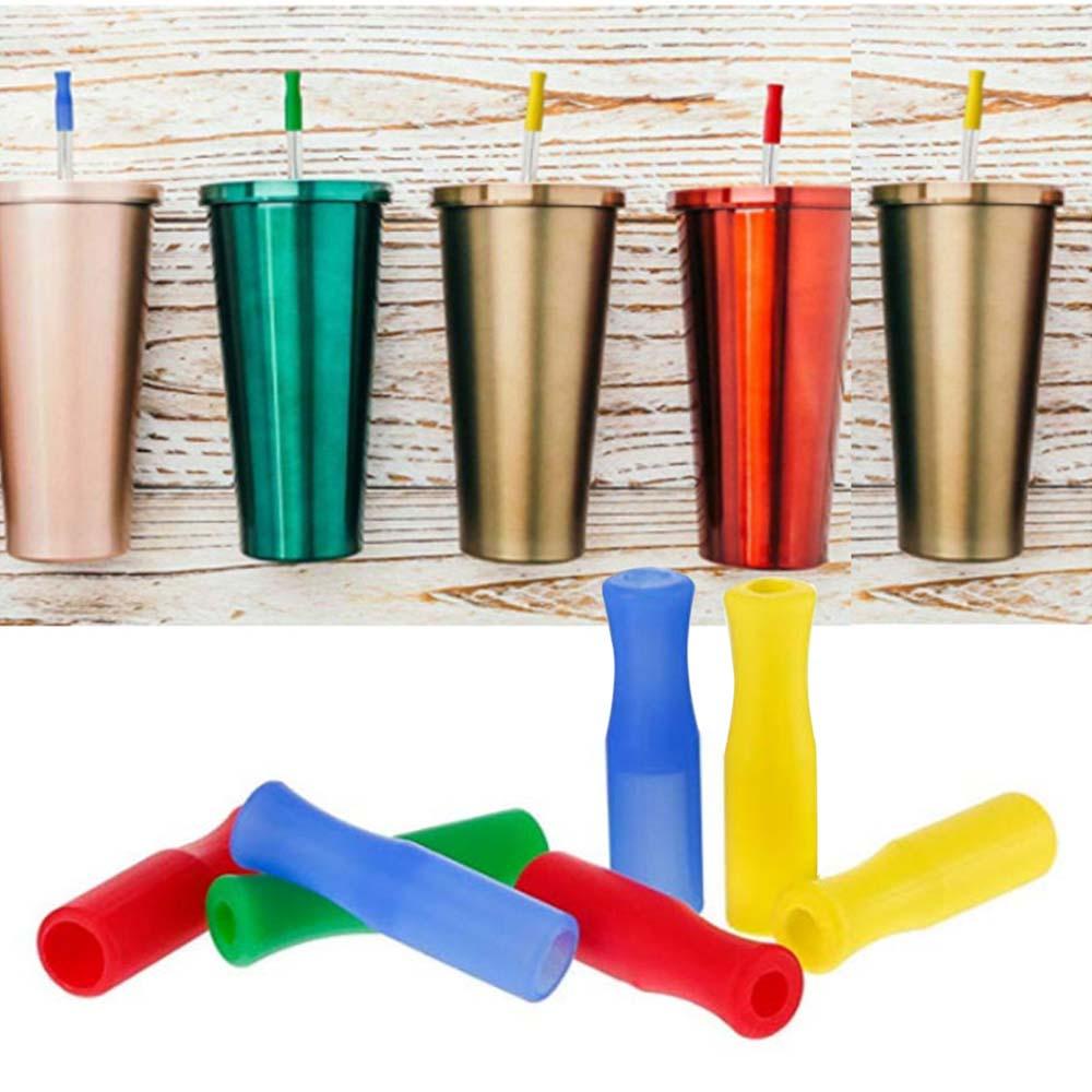 Ống Hút Bằng Silicone Và Thép Không Gỉ Rộng 6mm Tiện Dụng