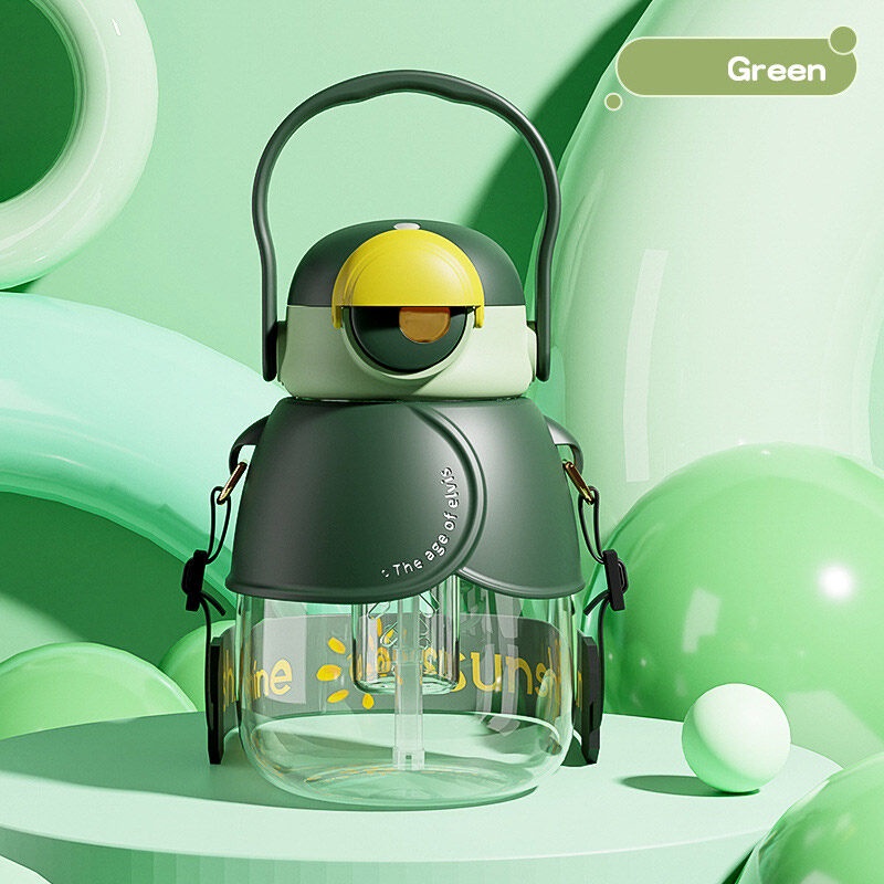 ONLY HOUSE Bình Nước Nhựa Dung Tích 1100ml Thiết Kế Hình Đôi Mắt Hoạt Hình Dễ Thương