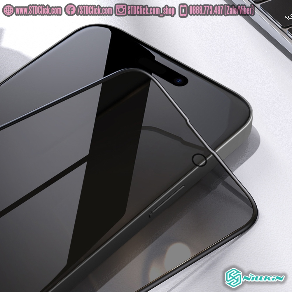 KÍNH CƯỜNG LỰC IPHONE 14 PRO MAX - 14 PRO - 14 PLUS - 14 NILLKIN GUARDIAN CHỐNG NHÌN TRỘM CHÍNH HÃNG
