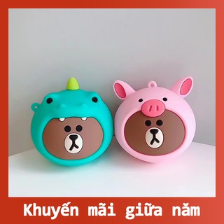 Ví silicon đựng tiền xu hình gấu dễ thương