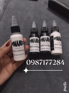 Mực xăm tatoo dynamic trắng 30ml