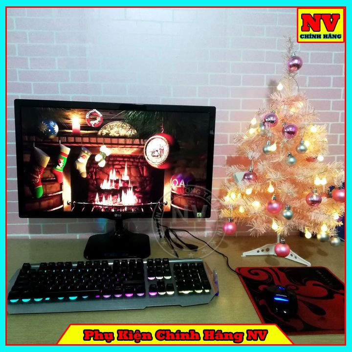 Cây Thông Noel 60CM Màu Hồng Full Phụ Kiện