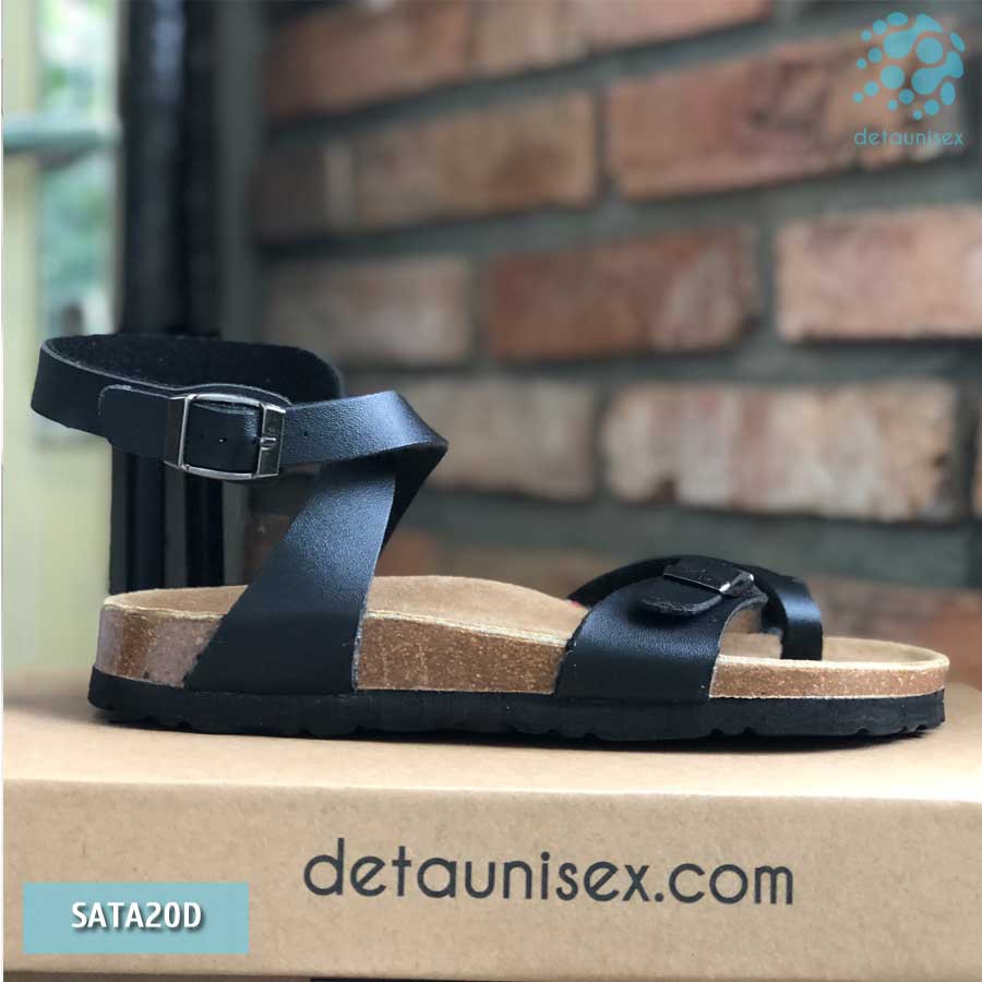 Giày sandal xỏ ngón đế trấu Detaunisex cổ cao - SATA20