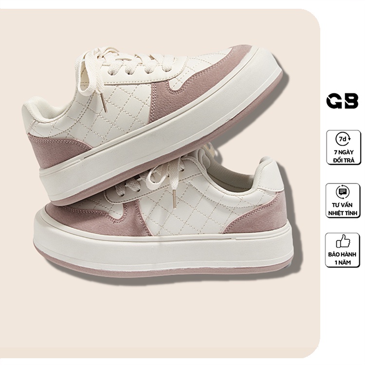 [Mã WABRMH99 giảm 12% đơn 99K]Giày Sneaker Nữ Đế Cao 3 phân Phong Cách Bassic giayBOM B1646