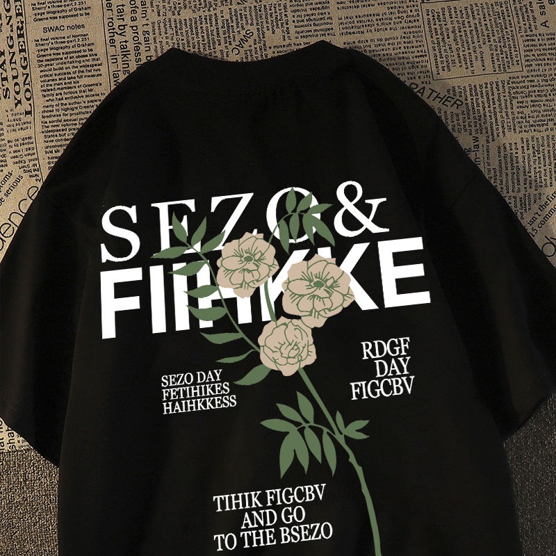 Áo Thun 100% Cotton Tay Ngắn Dáng Rộng Thời Trang Mùa Hè Cho Nam Giới