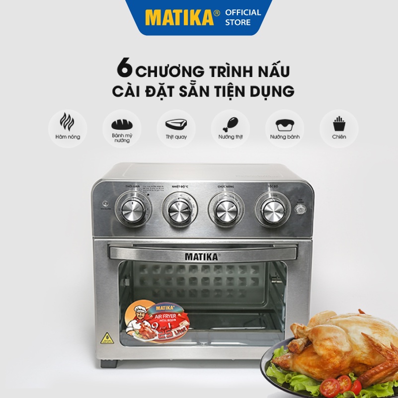 Nồi Chiên Không Dầu MATIKA 25L 1700W MTK-9325